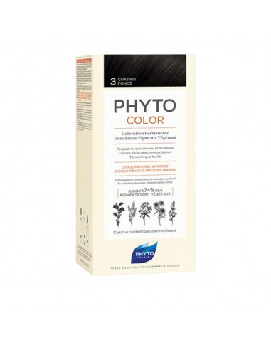 PHYTO COLOR TINTE Nº 3 CASTAÑO OSCURO