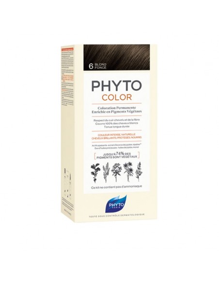 PHYTO COLOR TINTE Nº 6 RUBIO OSCURO