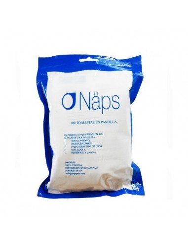 NAPS 100 TOALLITAS EN PASTILLA