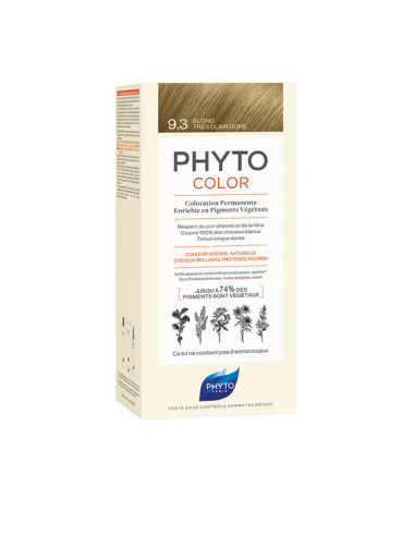 PHYTO COLOR Nº 9.3 RUBIO DORADO MUY CLARO