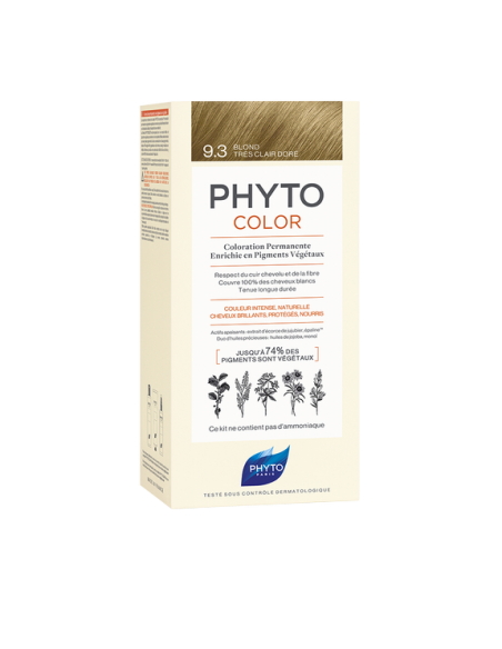 PHYTO COLOR Nº 9.3 RUBIO DORADO MUY CLARO