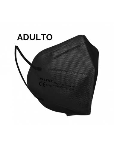 MASCARILLA ADULTO NEGRA FFP2 MARCADO CE - 1 UNIDAD