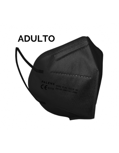 MASCARILLA ADULTO NEGRA FFP2 MARCADO CE - 1 UNIDAD