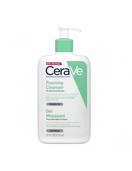 CERAVE GEL LIMPIADOR ESPUMOSO 473 ML