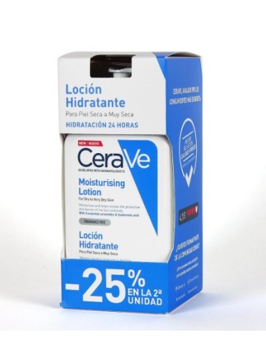 CERAVE DUPLO LOCION HIDRATANTE PIEL SECA 2X473G