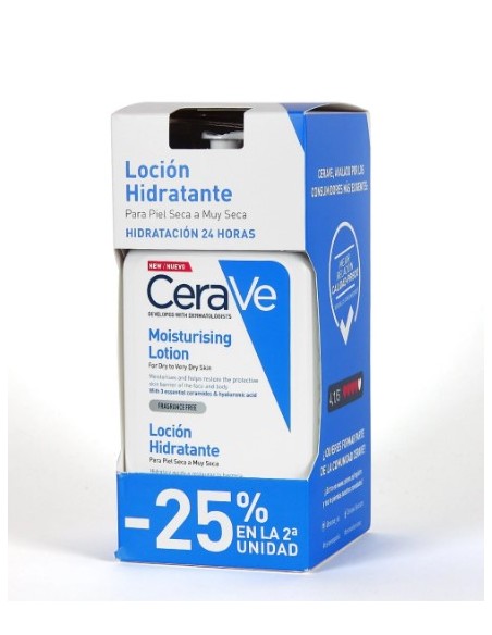 CERAVE DUPLO LOCION HIDRATANTE PIEL SECA 2X473G