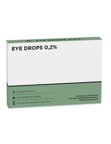 EYE DROPS 0,2% LÁGRIMAS ARTIFICALES 10 UNIDOSIS de 0,5ML