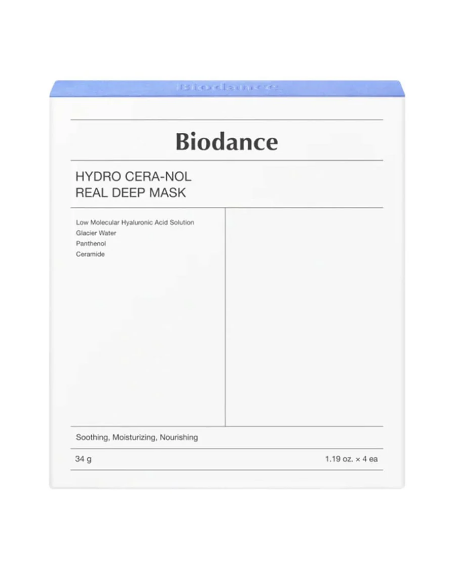 BIODANCE HYDRO CERA-NOL REAL DEEP MASK 4 UNIDADES