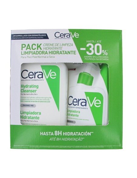 CERAVE PACK LIMPIADORA HIDRATANTE 473 ML + REFILL 473 ML