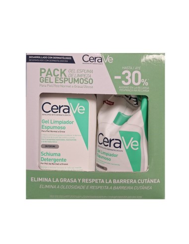 CERAVE PACK GEL LIMPIADOR ESPUMOSO 473 ML+...