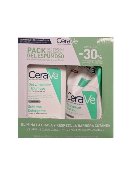 CERAVE PACK GEL LIMPIADOR ESPUMOSO 473 ML+ REFILL 473 ML
